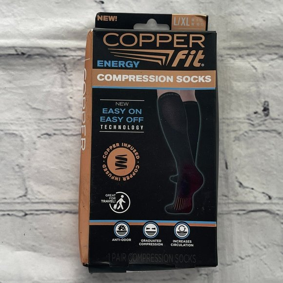 Copper Fit™ Unisex Energy Compression Socks - Picture 2 of 5